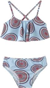 img 2 attached to 👙 Stylish Falbala Bathing Suit Swimwear: Perfect Women's Clothing for Bikini Swimsuits & Cover Ups