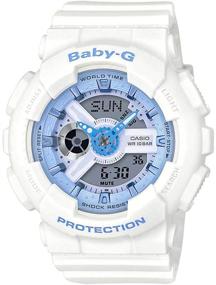 img 4 attached to Casio Baby G BA110BE-7A Женские белые резиновые кварцевые спортивные часы