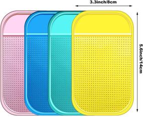 img 3 attached to 🖇️ Non-Slip Sticky Tool Mat for 5D Diamond Painting Tray - Anti-Slip Holder & Gel Pad for Adults and Kids, 5.6 x 3.3 Inch