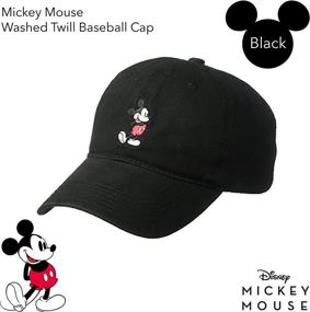 img 2 attached to 🐭 Disney Mickey Mouse Baseball Hat - Concept One, Adjustable Dad Cap in Washed Twill Cotton - Enhancing SEO-friendly Product Description