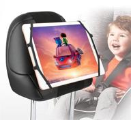 📱 typecase tablet car headrest holder - adjustable angle ipad mount for back seat - soft silicone universal tablet mount for kids - fits 7 to 10.5 inch ipads/tablets logo
