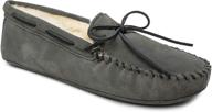 minnetonka mens sheepskin softsole moccasins men's shoes for loafers & slip-ons logo