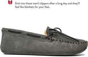 img 3 attached to Minnetonka Mens Sheepskin Softsole Moccasins Men's Shoes for Loafers & Slip-Ons