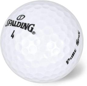 img 1 attached to Spalding Pure Spin Golf Balls - 12 Pack (White)