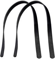 👜 ph pandahall 23 inch imitation leather purse handles: stylish black handbag shoulder strap replacement with alloy clasps for purses making supplies (1 pair, 2pcs) logo