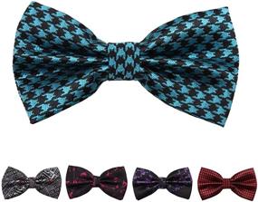 img 4 attached to DBFF0021 Multi Satin Romance Pre Tied Boys' Accessories in Bow Ties