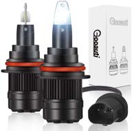 gooauti 9004/hb1 led headlight bulbs: super bright 12000lm, 70w, 6500k cool white - easy install, pack of 2 logo