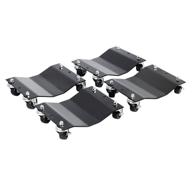 🚗 pentagon under vehicle car dollies with heavy duty roller wheel casters - set of 4, black logo