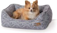 🐾 stay comfy all year long with the k&amp;h pet products thermo-water bolster bed - the original heated &amp; cooling orthopedic pet bed - met safety listed - includes removable heated pad logo