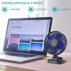 img 3 attached to Settings Personal Airflow Adjustable Portable Heating, Cooling & Air Quality