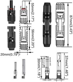 img 1 attached to 🔌 Iztor 30 FT Солнечный кабель удлинителя для панели питания: Легко оптимизируйте размещение солнечной панели с разъемами для женщин и мужчин.