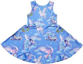 img 2 attached to 🦄 Sleeveless Unicorn Dresses: Perfect Little Clothes for Girls' Clothing and Dresses