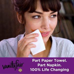 img 3 attached to 🍽️ Everyday Vanity Fair Premium Paper Napkin 960 Count - Extra Absorbent Dinner Napkin ideal for Messy Meals