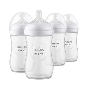 img 4 attached to 🍼 Philips AVENT Natural Baby Bottle Set with Responsive Nipple, Pack of 4