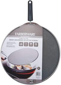 img 1 attached to 🔥 Farberware Professional Stainless Steel Odor Absorbing Splatter Screen, 13-Inch: Effortless Kitchen Cleanup Made Easy