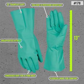 img 2 attached to Revolutionary Resistant Pesticide Gloves: Wells Lamont 178L