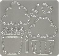 🧁 cottagecutz cc-107 die, 1.6x2 inches, stitched cupcakes, grey logo