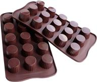 🍫 webake silicone chocolate molds - perfect for candy, jello, keto fat bombs, and peanut butter cups - pack of 2 logo