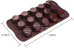 img 3 attached to 🍫 Webake Silicone Chocolate Molds - Perfect for Candy, Jello, Keto Fat Bombs, and Peanut Butter Cups - Pack of 2