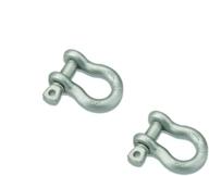 bestop 42921-00 highrock 4x4 d-ring shackle set - pack of 2 logo
