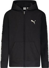 img 2 attached to 👕 PUMA Детская толстовка с молнией Amplified Fleece: Стильный комфорт для активных детей