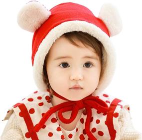 img 4 attached to 👒 Stylish LLmoway Toddler Winter Beanie Bonnets for Girls: Must-Have Accessories