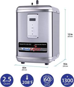 img 3 attached to Ready Hot 41-RH-300-F570-BN: Instant Hot Water Dispenser System with Digital Display Single Lever Hot Water Faucet in Brushed Nickel, Efficient & Convenient