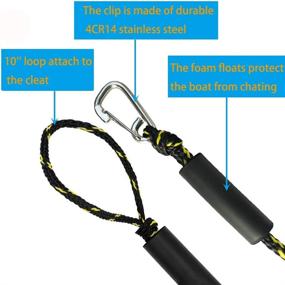 img 2 attached to 🚤 Bungee Dock Lines & Ropes Stretchable Shock Cords for PWC & Boats - 2Pack