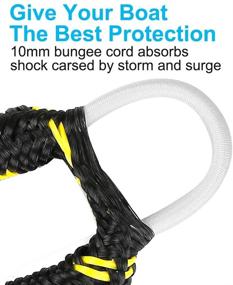 img 3 attached to 🚤 Bungee Dock Lines & Ropes Stretchable Shock Cords for PWC & Boats - 2Pack