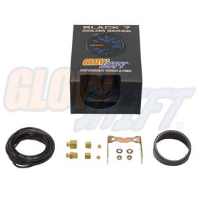 img 1 attached to 🚗 GlowShift 7 Color 35 PSI Turbo Boost Gauge Kit - Mechanical Hose & Fittings - Black Dial - Clear Lens - Car & Truck - 2-1/16" 52mm - Black