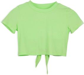 img 4 attached to 👚 QianSiLi Premium Children's Girls' Shirts: Sleeves, Clothing, Tops, Tees & Blouses