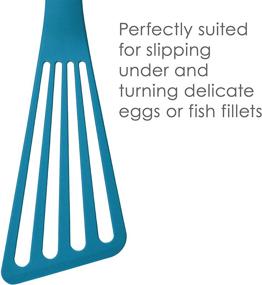 img 1 attached to 🍳 Rachael Ray Kitchen Tools and Gadgets Nylon Cooking Utensils Set - Includes Spatula and Fish Turners, 2 Piece, Blue