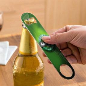 img 3 attached to 🍺 2 Pack Stainless Steel Flat Beer Bottle Openers: Practical, User-friendly Tools for Kitchen, Bar, or Restaurant