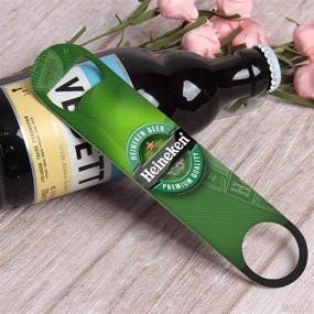 img 2 attached to 🍺 2 Pack Stainless Steel Flat Beer Bottle Openers: Practical, User-friendly Tools for Kitchen, Bar, or Restaurant