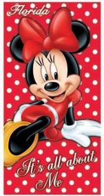 img 2 attached to 🏖️ Florida Beach Towel: Disney Minnie Mouse - It's All About Me Design