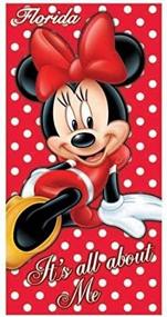 img 1 attached to 🏖️ Florida Beach Towel: Disney Minnie Mouse - It's All About Me Design