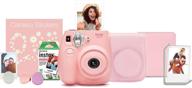 fujifilm instax mini 7s 📷 camera bundle - light pink, instant photography logo