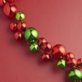 img 1 attached to 🎄 Shop RAZ Imports 4ft Red and Green Christmas Garland for Trees or Staircase