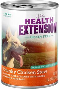 img 4 attached to 🐶 Grain-Free Chunky Chicken Stew Canned Wet Dog Food - (12) 13.2 Oz Cans