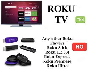 img 2 attached to Roku TV Onn Compatible Remote Control with Netflix, Hulu, VUDU