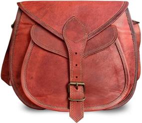 img 4 attached to 👜 Rustic Town Women's Genuine Leather Crossbody Handbags and Wallets