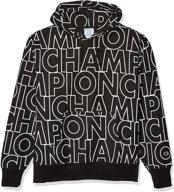 champion life reverse hood big outline men's clothing in active logo