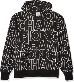 img 4 attached to Champion LIFE Reverse Hood Big Outline Men's Clothing in Active