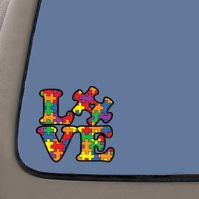 img 3 attached to 🧩 Autism Awareness Puzzle Piece Car Decal Sticker - High-Quality Vinyl, 5x5 Inches