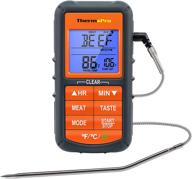 🌡️ accurate digital grill meat thermometer: thermopro tp06s with probe for smoker grilling food bbq thermometer logo