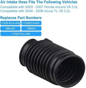 img 3 attached to 🔧 High-Quality Replacement Air Intake Hose for Honda Accord & Acura TL 2003-2007 | OE# 17228-RCA-A00