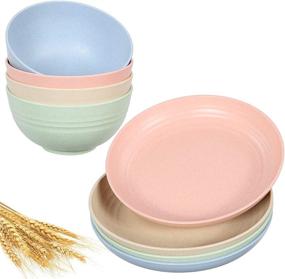 img 4 attached to 🍽️ Durable and Light Microwave and Dishwasher Safe Dinnerware