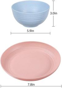 img 3 attached to 🍽️ Durable and Light Microwave and Dishwasher Safe Dinnerware