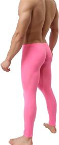 img 2 attached to YOOBNG Compression Trousers Workout Leggings Men's Clothing in Sleep & Lounge