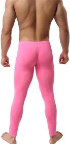 img 1 attached to YOOBNG Compression Trousers Workout Leggings Men's Clothing in Sleep & Lounge